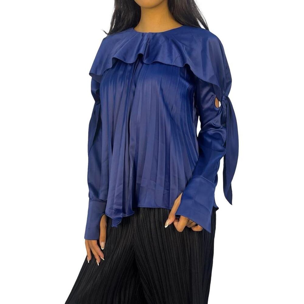 Self-Portrait Blue Fairycore Blouse